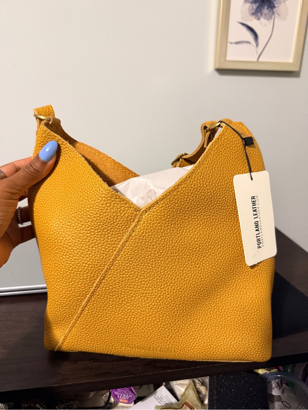 Portland Leather sunshine small premium Naomi Bag - Picture 6 of 6
